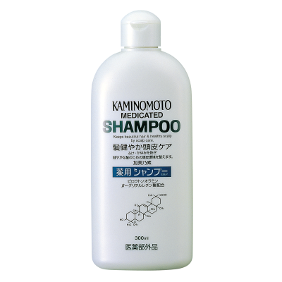 Шампунь против выпадения волос и перхоти Kaminomoto Medicated Shampoo B&P, 300 мл фото 1