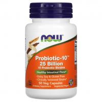 Now Probiotic-10, 25 Billion, 50 капсул