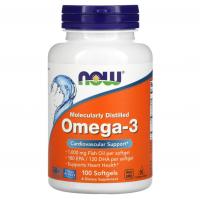 Now Foods Omega 3, 100 капсул