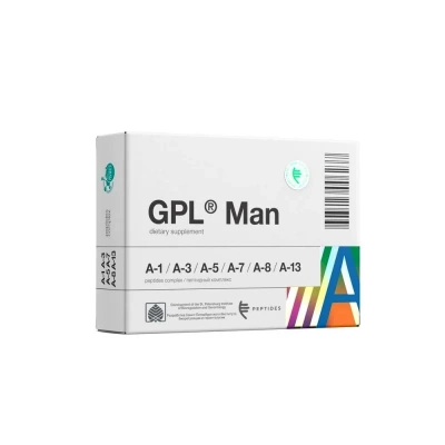 GPL® MAN: КОМПЛЕКСНЫЙ ГЕРОПРОТЕКТОР ДЛЯ МУЖЧИН НА ОСНОВЕ НАТУРАЛЬНЫХ ПЕПТИДОВ фото 1