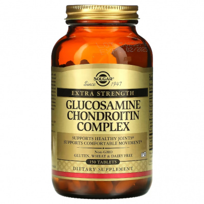 Solgar Глюкозамин Хондроитин комплекс, 150 таблеток фото 0