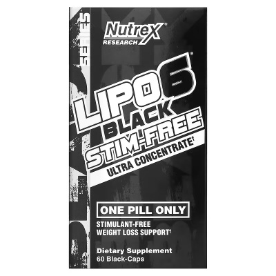 Nutrex Lipo 6 Black Stim-free 60 капсул фото 1