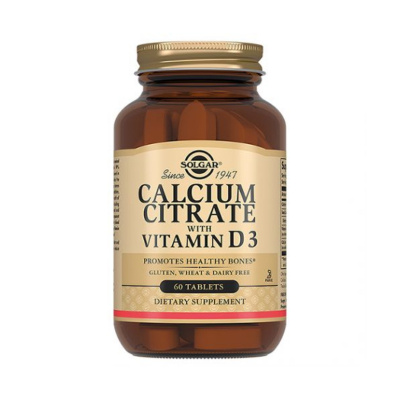 Solgar Цитрат Кальция с витамином D3 60 таблеток фото 0